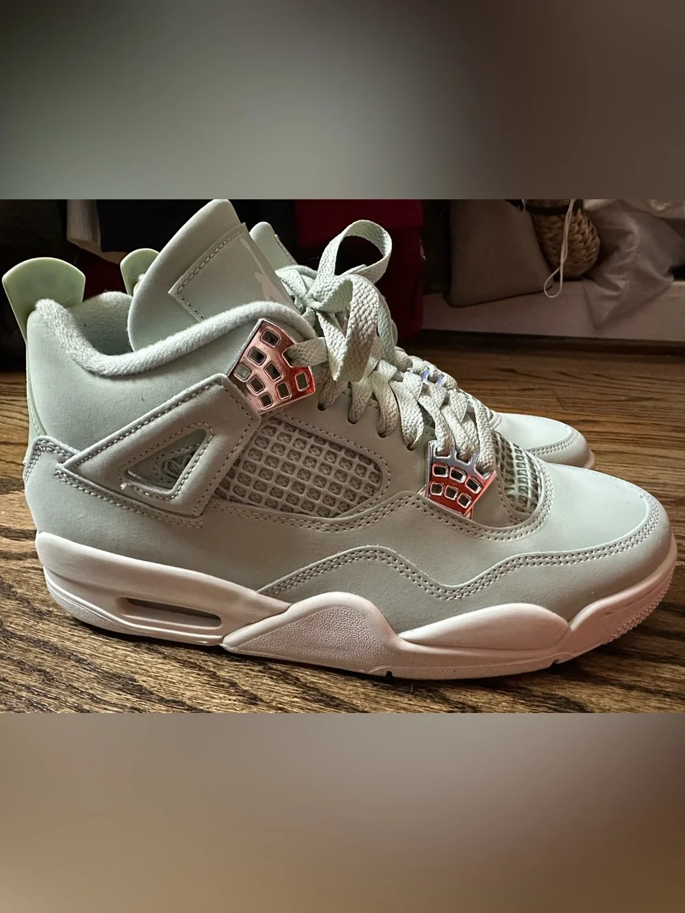 Women’s Air Jordan 4 Retro ‘Seafoam Sail’ 2025